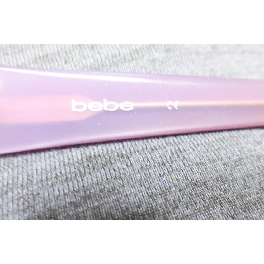 Bebe BB216 Amethyst Purple Oval Eyeglass Frames 52-17-135 Heart Logo